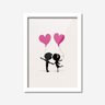 Quadro Decorativo Casal Coração 33cmx24cm Los Quadros - 2
