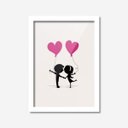 Ver imagem 2 de Quadro Decorativo Casal Coração 33cmx24cm Los Quadros
