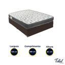 Ver imagem 3 de Cama Box Baú Viúvo Marrom e Colchão Iso 100 D33 Ortobom