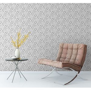 Papel de Parede Adesivo 3d Sala Quarto Formato de Floral