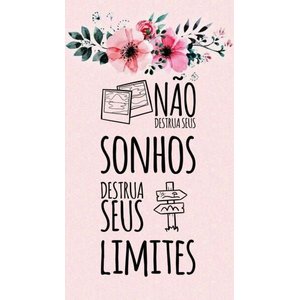 Adesivo Decorativo de Parede Frase Não Destrua Seus Sonhos