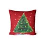 Kit Com 3 Capas Para Almofadas Decorativas Árvore De Natal Brilhante - 4