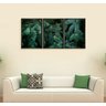 Quadro Decorativo Conjunto de 3 Quadros Folhas de Árvore Pinhão - 1