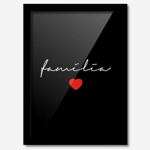 Quadro Decorativo Família 33cmx24cm Los Quadros - 1