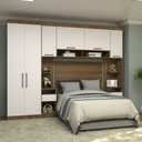 Ver imagem 1 de Guarda Roupa Dormitório Modulado Paris Casal Queen 1,58 M - Roupeiro Luciane M05:branco
