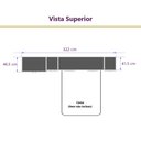 Ver imagem 4 de Guarda Roupa Dormitório Modulado Paris Casal Queen 1,58 M - Roupeiro Luciane M05:branco