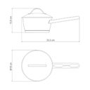 Ver imagem 5 de Panela Allegra Aço Inox Fundo Triplo Fogões de Indução 16 Cm 1,5 L - Tramontina 62651161