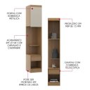 Ver imagem 5 de Módulo Criado Dormitório Modulado Éden Mdp 40x218x46,5cm Carvalho/champagne 6007