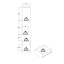 Ver imagem 7 de Módulo Criado Dormitório Modulado Éden Mdp 40x218x46,5cm Carvalho/champagne 6007