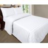 Capa para Edredom de Pluma Solteiro - Percal 400 Fios Maquinetado - Branco - 1
