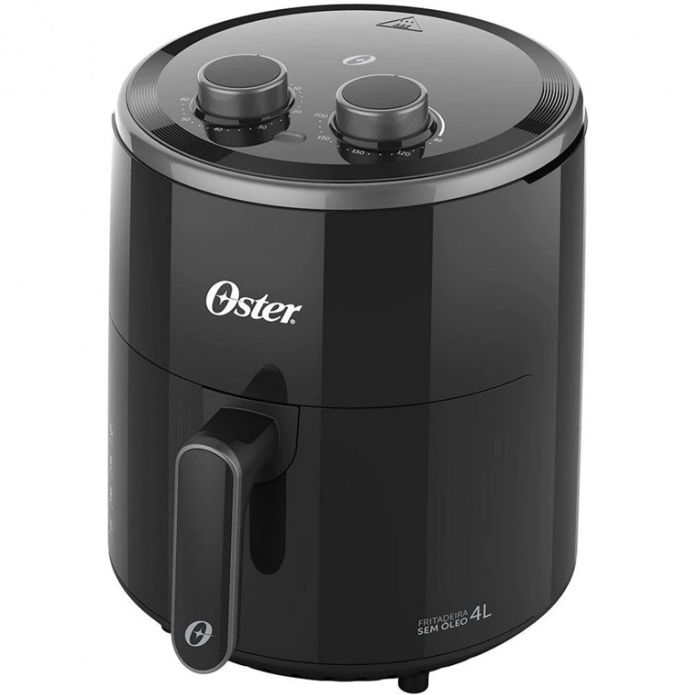 Fritadeira Elétrica Sem Óleo Air Fryer Oster OFRT400 4L MadeiraMadeira