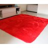 Tapete Shaggy Europa Vermelho 1,00Mx1,50M-Costa Oro - 1