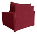 Ver imagem 6 de Poltrona-Cama Monica Retratil Macia Quarto Visita Sala Suede:Bordô/Suede