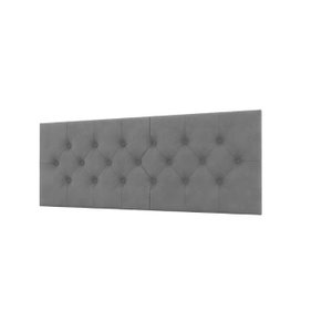 Cabeceira Cama Box Capitonê Casal 1,38 Jade:Cinza