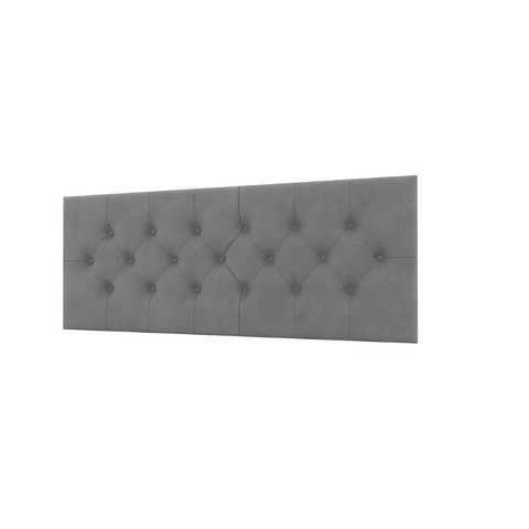 Cabeceira Cama Box Capitonê Casal 1,38 Jade:Cinza