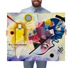 Quadro Decorativo Wassily Kandinsky Amarelo Vermelho e Azul:Grande 77x64cm/Chassi com Borda Infinita - 1