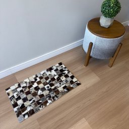 Passadeira Capacho 70x40cm em Couro Mix Quadriculado - 2