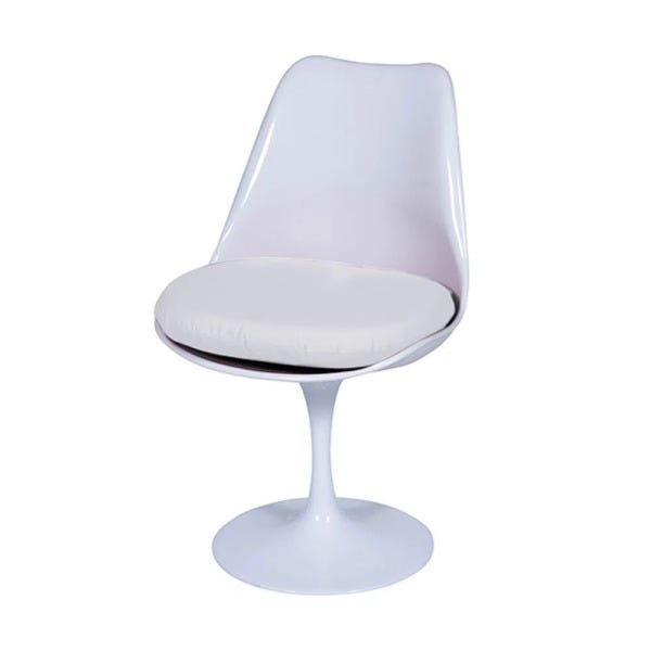 Cadeira Tulipa Saarinen sem Braço Branca - Branco - 3