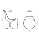 Ver imagem 4 de Cadeira Tulipa Saarinen sem Braço Branca - Branco