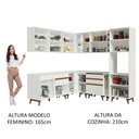 Ver imagem 7 de Cozinha Completa Canto Madesa Reims Armário e Balcão Branco