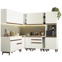 Ver imagem 1 de Cozinha Completa Canto Madesa Reims Armário e Balcão Branco