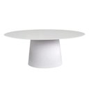 Ver imagem 1 de Mesa de Jantar Cone Oval 120x80cm Laqueada - Branco