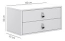 Ver imagem 6 de Mesa Criado Unic 60cm Suspenso/Flutuante para Parede Quarto:Naturalle