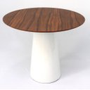 Ver imagem 1 de Mesa de Jantar Cone 110cm Tampo Pau Ferro - Branco