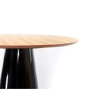 Ver imagem 3 de Mesa de Jantar Cone 110cm Tampo Nogueira - Preto