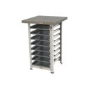 Ver imagem 1 de Kit - Mesa Apoio Mes-004 Bancada Capacidade 8 Níveis + 8 Assadeiras 35x35 - Progás