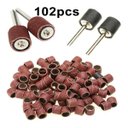 Ver imagem 6 de Kit 100 Lixa 80 Redonda Dremel Rotativa Polimento Acabamento
