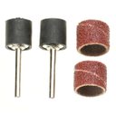 Ver imagem 1 de Kit 100 Lixa 80 Redonda Dremel Rotativa Polimento Acabamento