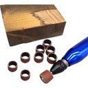 Ver imagem 4 de Kit 100 Lixa 80 Redonda Dremel Rotativa Polimento Acabamento