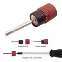 Ver imagem 3 de Kit 100 Lixa 80 Redonda Dremel Rotativa Polimento Acabamento