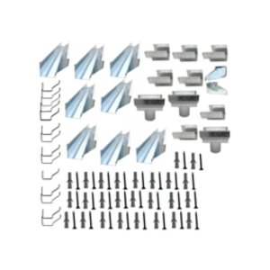 Kit Super Calha Telhado Beiral 0,30x15m Galv Saída Redonda