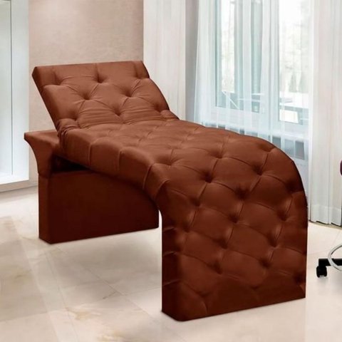 Maca Estofada Estética Cílios Regulável Spa Veludo Anitta Terracota