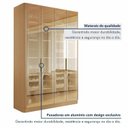 Ver mais imagens de Cristaleira Dupla 4 Portas Vidro Reflecta Infinito 152cm com Rodapé 100% MDF Canto Curvo