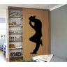 Adesivos Decorativo Silhueta Homem Cowboy na Parede Grande - 1