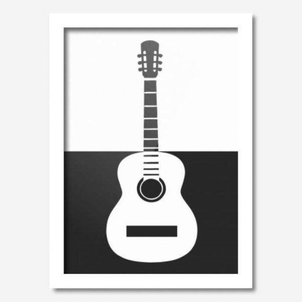 Quadro Decorativo Violão 33cmx24cm Los Quadros - 1