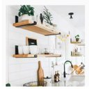 Ver imagem 2 de Kit 6 Suporte Mão Francesa Invertida Reforçada para Prateleira Industrial Cor Preta 15 Cm