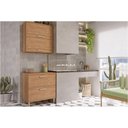 Ver imagem 1 de Cozinha Bella 2 Peças (1 Armário + 1 Balcão) 80cm Freijo Mgm