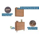 Ver imagem 5 de Cozinha Bella 2 Peças (1 Armário + 1 Balcão) 80cm Freijo Mgm