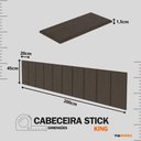 Ver imagem 3 de Kit 10 Placas Cabeceira Modular Estofada Autocolante King - Marrom