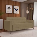 Ver imagem 2 de Sofá Living Decorativo Houston 2 Lugares 160cm Pés em Metal Veludo Bege Escuro G33 - Gran Belo