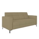 Ver imagem 1 de Sofá Living Decorativo Houston 2 Lugares 160cm Pés em Metal Veludo Bege Escuro G33 - Gran Belo