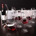 Ver imagem 6 de Decanter de Cristal em U - Decantador para Vinho Tinto