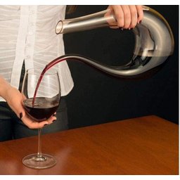 Decanter de Cristal em U - Decantador para Vinho Tinto - 5