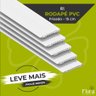 RODAPÉ PVC 15cm FRISADO BRANCO - KIT COM 15 BARRAS - 1