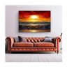Quadro Paisagens e Natureza Beautiful Sunset C- Moldura Dourada Tamanho:90 X 60 Cm - 1