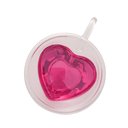 Ver imagem 4 de Cj 2 Xícaras P/Chá de Vidro C/Parede Dupla Heart 230ml Lyor